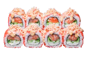 Роли Каліфорнія з маринованим лососем Ебоші суші Миколаїв