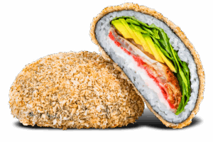 Суші бургер з вугром в Ебоші суші Миколаїв