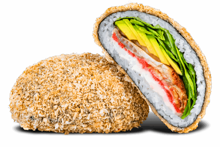 Суші бургер з вугром в Ебоші суші Миколаїв