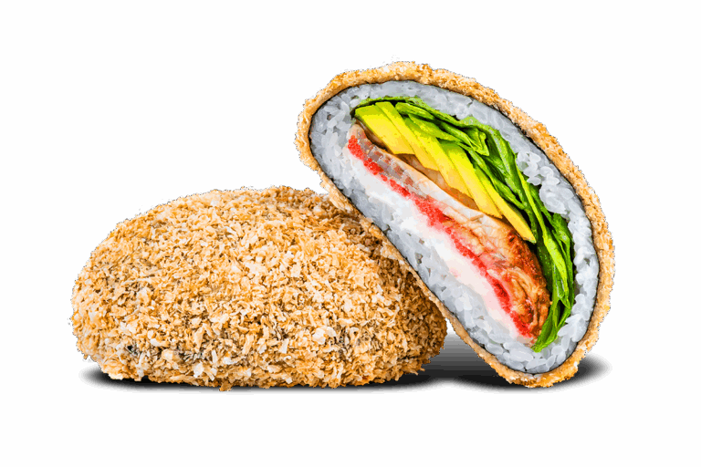 Суші бургер з вугром в Ебоші суші Миколаїв