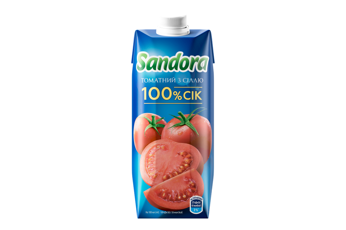 Напій Сік Sandora Томат 0,5